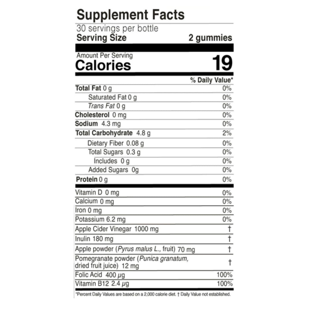 Gomitas Nutriplus - Vinagre de sidra de manzana